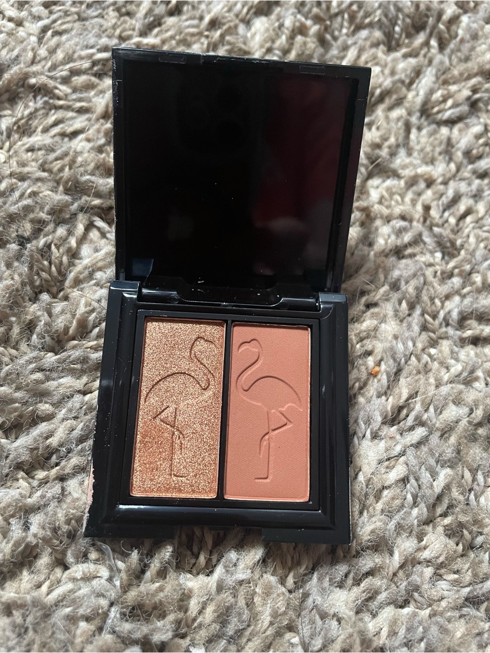 miami Peach Duo Eyeshadow Palette - Shimmer Bronze & Matte Peach
